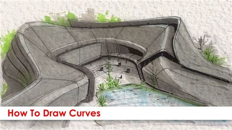 How To Draw Curves In Architecture Curved Surfaces In Perspective