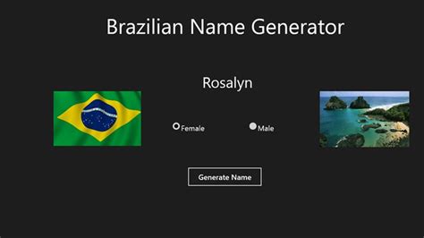 Brazilian Name Generator For Windows 8 And 81