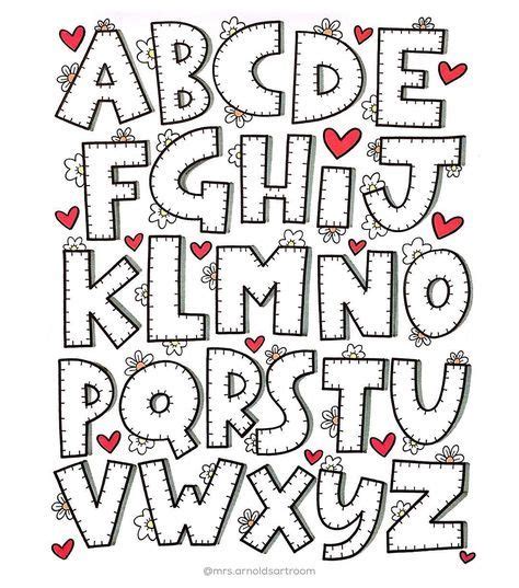 Abecedario Letras Bonitas Para Imprimir Separadas Alfabeto En Forma Sexiz Pix