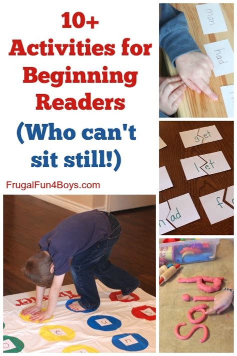 Hands On Activities For Beginning Readers Frugal Fun For Boys And Girls