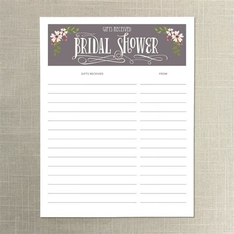 A cute hot pink umbrella is just perfect to add some color and fun to bridal shower pictures.i am pretty sure that these photographs will be really memorable. Instant Download - Bridal Shower Gift List - Gifts ...