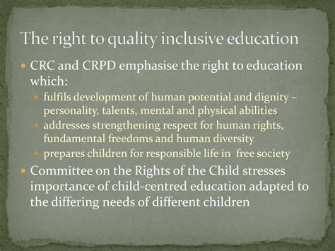 Ppt Children With Disabilities A Rights Based Approach To Inclusive