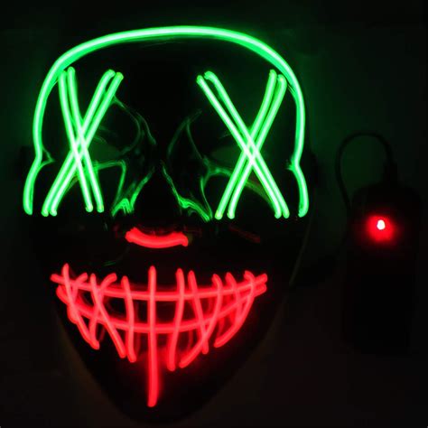 Hagienu Hacker Maske Led V Vendetta Maske Halloween Maske Leuchtende