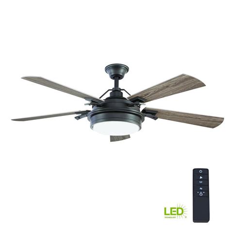 Ceiling fan 52 inch rustic edison industrial with cage light w/ remote control. 54" Ceiling Fan 5 Blades LED Light Kit Remote Control ...