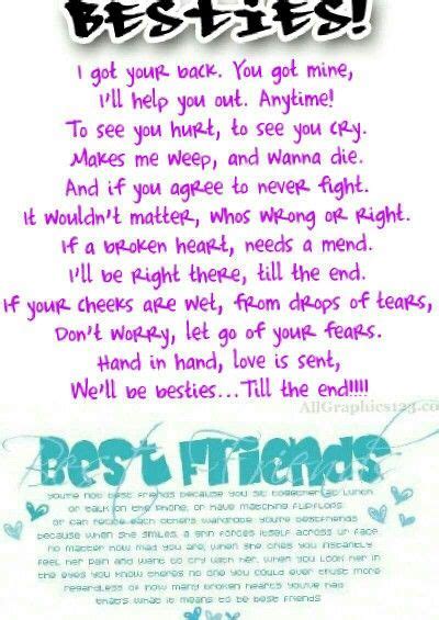 Bff Best Friend Poems That Make You Cry Diy Craft