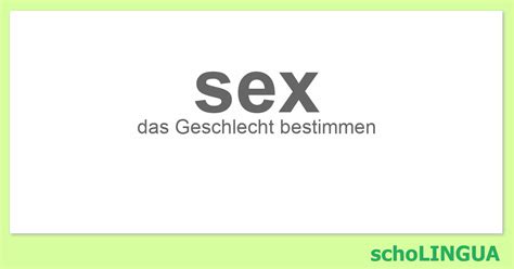 Sex Konjugation Des Verbs „sex“ Scholingua