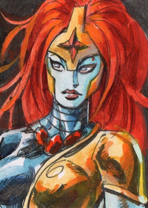 Topaz (marvel comics) , una hechicera de marvel comics. TOPAZ (Malibu Comics Ultraverse) by Dan Brereton, in Tiso Spencer's Sketch Cards Comic Art ...