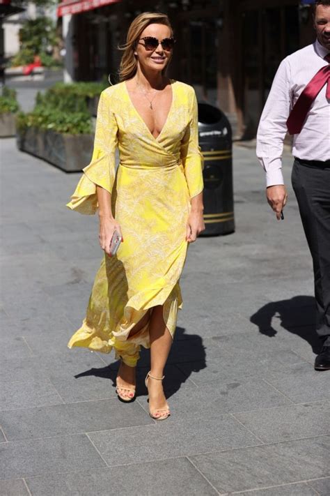Amanda Holden Displays Her Pokies In A Yellow Dress 67 Photos Thefappening