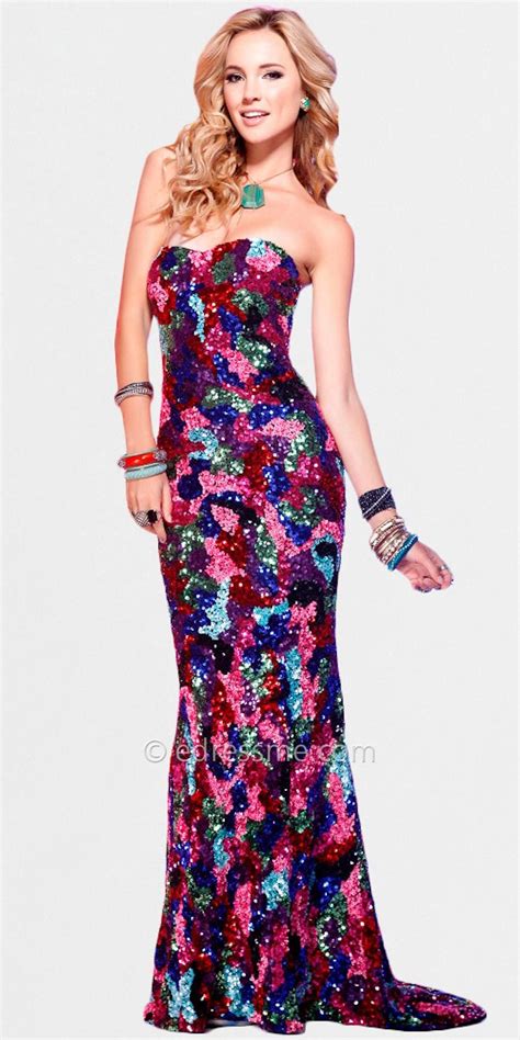 Sequin Multi Color Prom Dresses By Scala Prom Dress Shopping Gowns