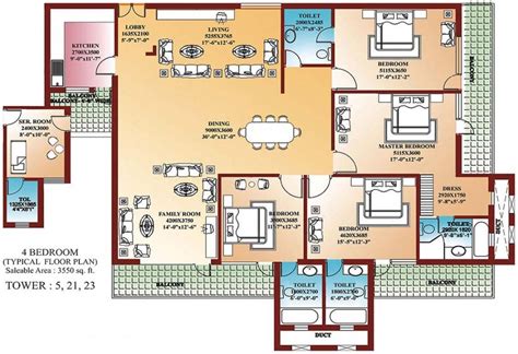 13 Four Bedroom Floor Plan That Will Bring The Joy House