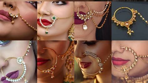 bridal nose ring design images bridal nath design images beautiful gold nose ring design