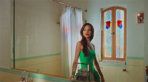 Shop Olivia Rodrigos Green Dress In The Deja Vu Video Popsugar Fashion