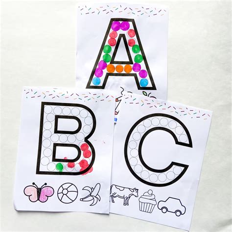 Alphabet Dot Marker Pages The Playtime Planner