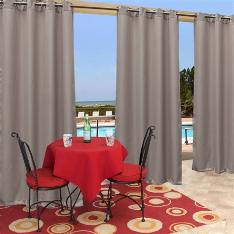Cross Land Waterproof Outdoor Curtain For Patiogardenbalcony Anti