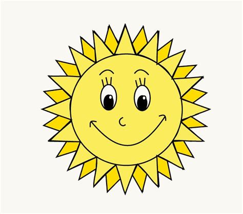 Easy Drawings Of The Sun Vangalderbustours