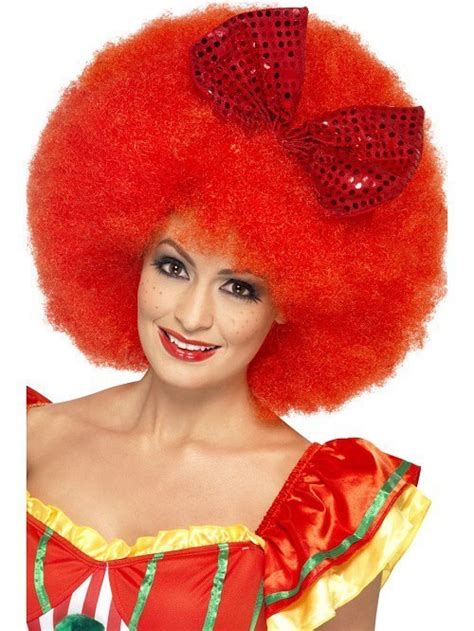 Red Mega Afro Clown Wig