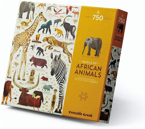 750 Piece Puzzle World Of African Animals Crocodile Creek