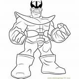Coloring Thanos Squad Hero Super Ant Man Coloringpages101 sketch template