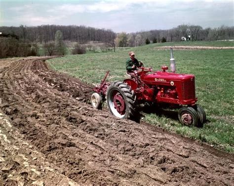 Plowing With Mccormick Farmall Super M Tractor Photograph Wisconsin