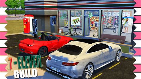 The Sims 4 Convenience Store Speed Build Cc Links 🎮7 Eleven Youtube