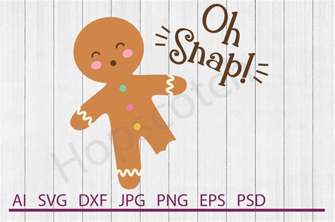 Gingerbread Man Svg Gingerbread Man Dxf Cuttable File By Hopscotch Designs Thehungryjpeg