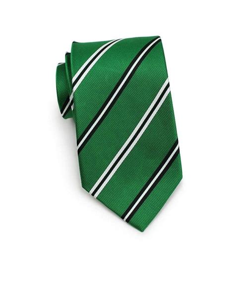 Mens Necktie Thin Repp Striped Silk Satin Tie 325 Inches Emerald Green Cs18347yyi9 In 2022