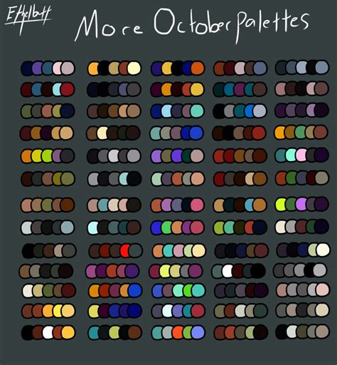 October Color Palette 2 By Ethelbutt On Deviantart