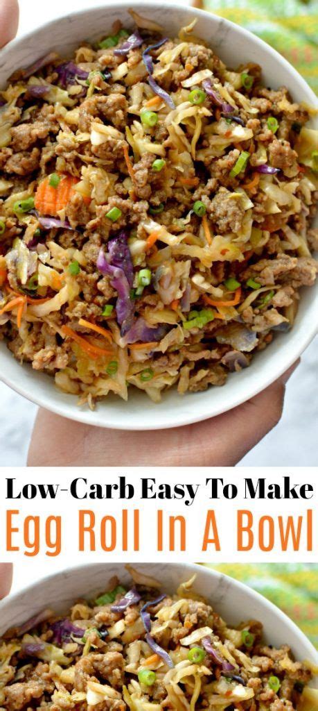 These dinners save you time, money, and calories thanks to cheaper proteins and healthy ingredient swaps. This egg roll in a bowl recipe is a delicious alternative ...