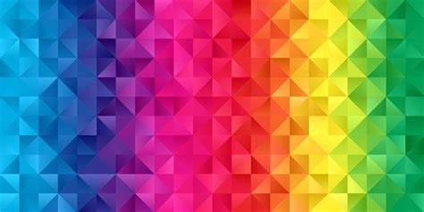 Rainbow Coloured Low Poly Banner 1236889 Vector Art At Vecteezy