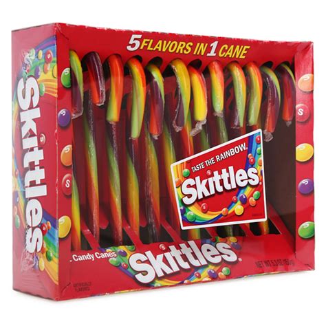 Skittles® Candy Canes 12 Count Five Below Let Go And Have Fun