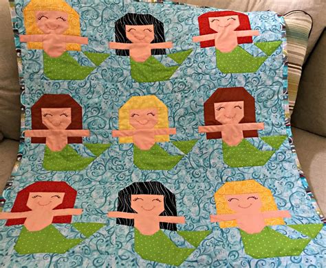Just Because Quilts Mermaids In A Row