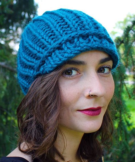 The pattern calls for a patons chunky wool, but you could try a 12 ply wool but it is yet to be tested. Free Knitting Pattern for Easy One Ball Peaked Cap - A ...