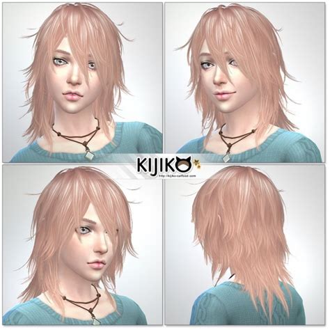 Pink And Fluffy Hair F Ts3 To Ts4 Conversion At Kijiko