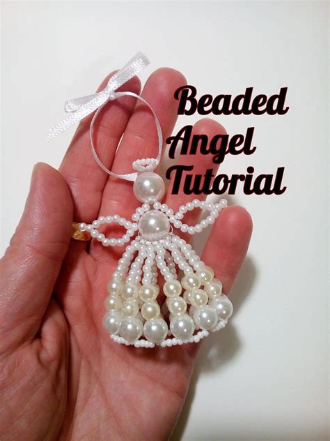 Beaded Angel Tutorial Standing Angel Ornament Beading Etsy Beaded