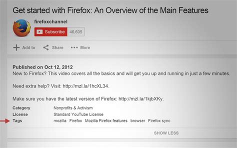Just enter or paste youtube url and tool does the rest. Tags for YouTube™ - Get this Extension for 🦊 Firefox (en-US)