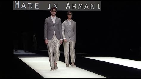 Giorgio Armani Spring Summer 2018 Mens Fashion Show Youtube