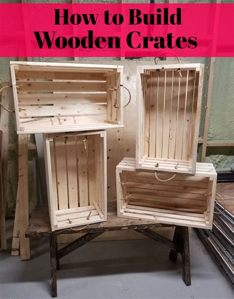 Diy How To Build A Wooden Crate Wooden Storage Crates Diy Storage