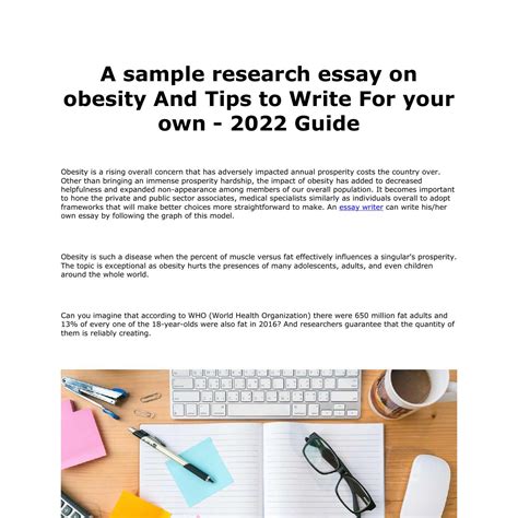 A Sample Research Essay On Obesity And Tips To Write For Your Ownpdf Docdroid