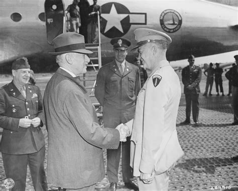 Photo Us Secretary Of War Henry Stimson And General Dwight Eisenhower