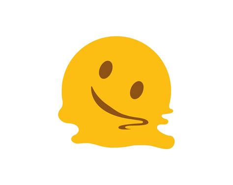 Vector Melting Face Emoji Design Svg  Png Eps Etsy