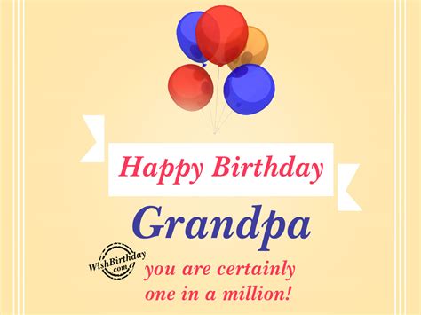 Download Birthday Wishes For Grandfather - Birthday Images, Pictures