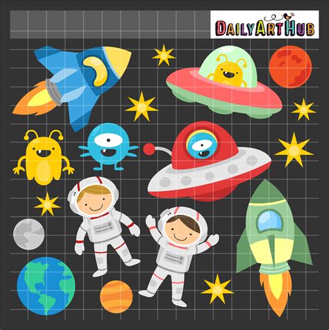 Fun Outer Space Clip Art Set Daily Art Hub Free Clip Art Everyday