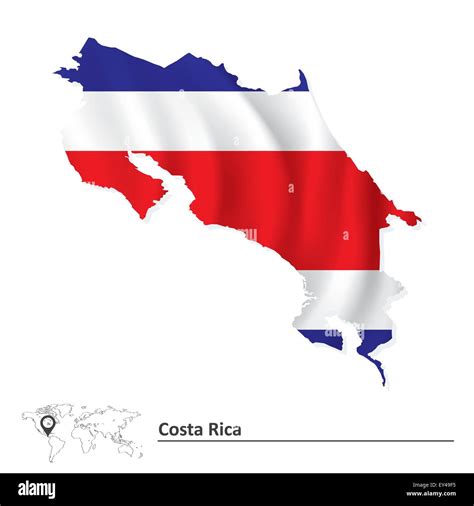 Map Of Costa Rica Cut Out Stock Images And Pictures Alamy