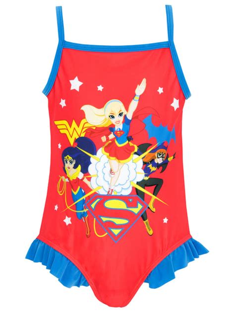 Buy Girls Wonder Woman Swimsuit Kids Official Merchandise