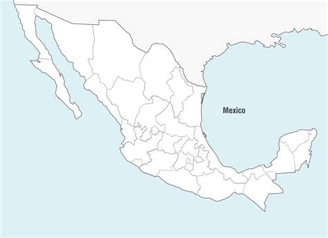 Mapa De México Vector 5927 Vector En Vecteezy
