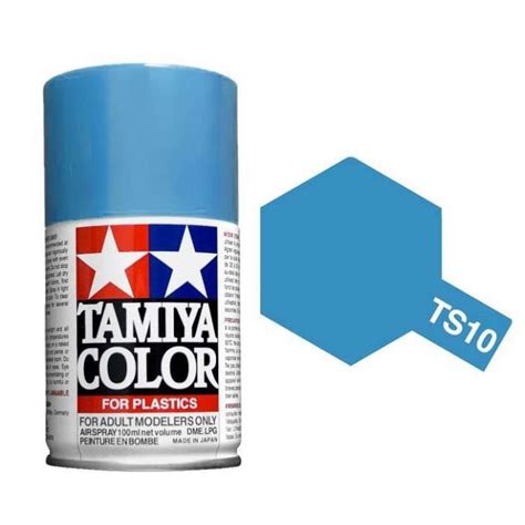 Tamiya Ts 10 French Blue Acrylic Spray 100ml 85010 Howes Models