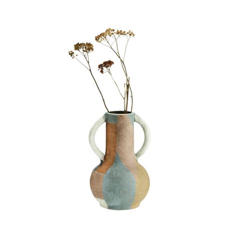 Petit Vase Terre Cuite Multicolore Rustique Madam Stoltz