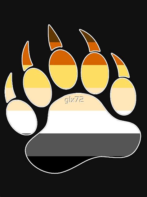 Gay Bears Pride Flag Bear Paw T Shirt By Glx72 Redbubble