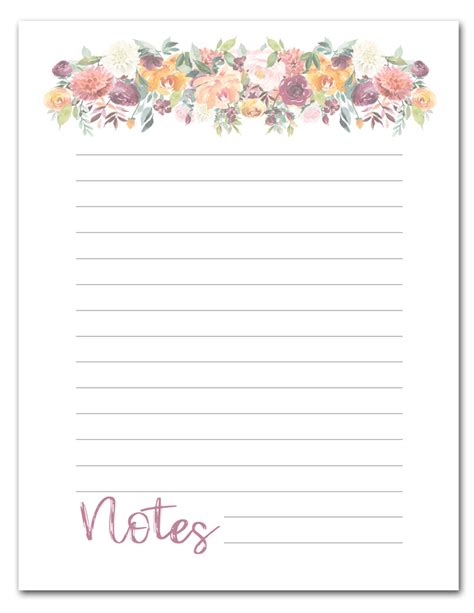 Printable Note Pages Printable Word Searches