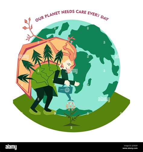 World Environment Day Or Earth Day Concept Save Our Planet Take Care